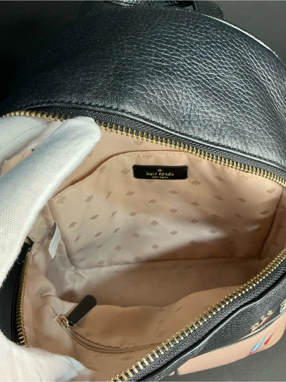 Kate Spade New York Minnie Mouse Medium Leather Backpack With Matching Wallet